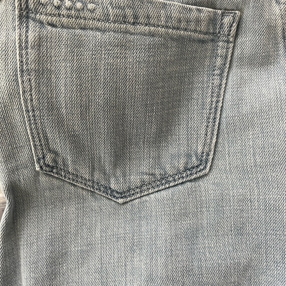 Blank NYC Women’s Denim Short Size 25 in UEX Lt. Blue Hip Area Cut-outs NWT - Picture 5 of 7